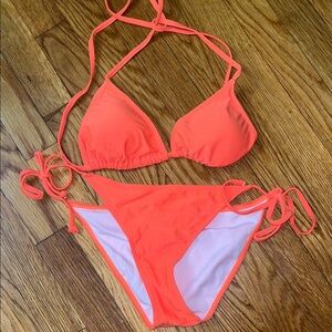 Vibrant Orange Bikini Set